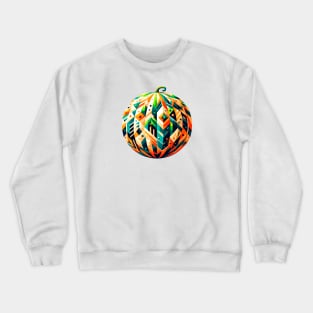 Geometric Melon: Aesthetic Low-Poly Art Crewneck Sweatshirt